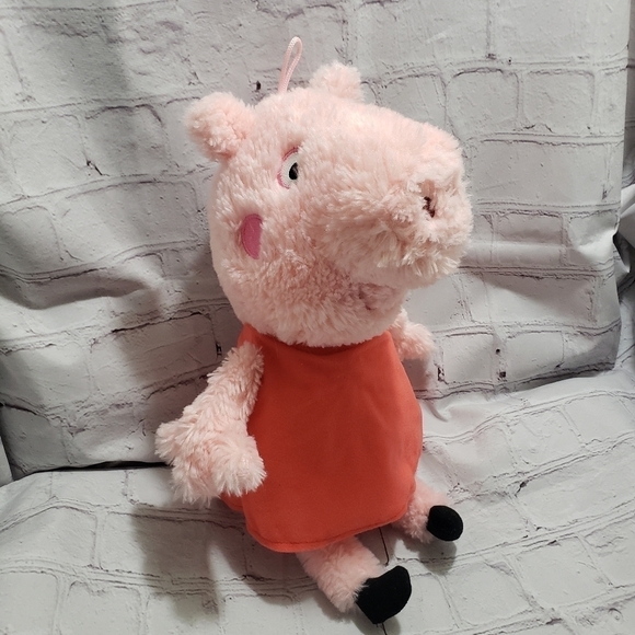 Fiesta Peppa Pig Plush 13.5-inch Stuffed Animal Scruffy In Red Dress C19393 Pink - Picture 10 of 10